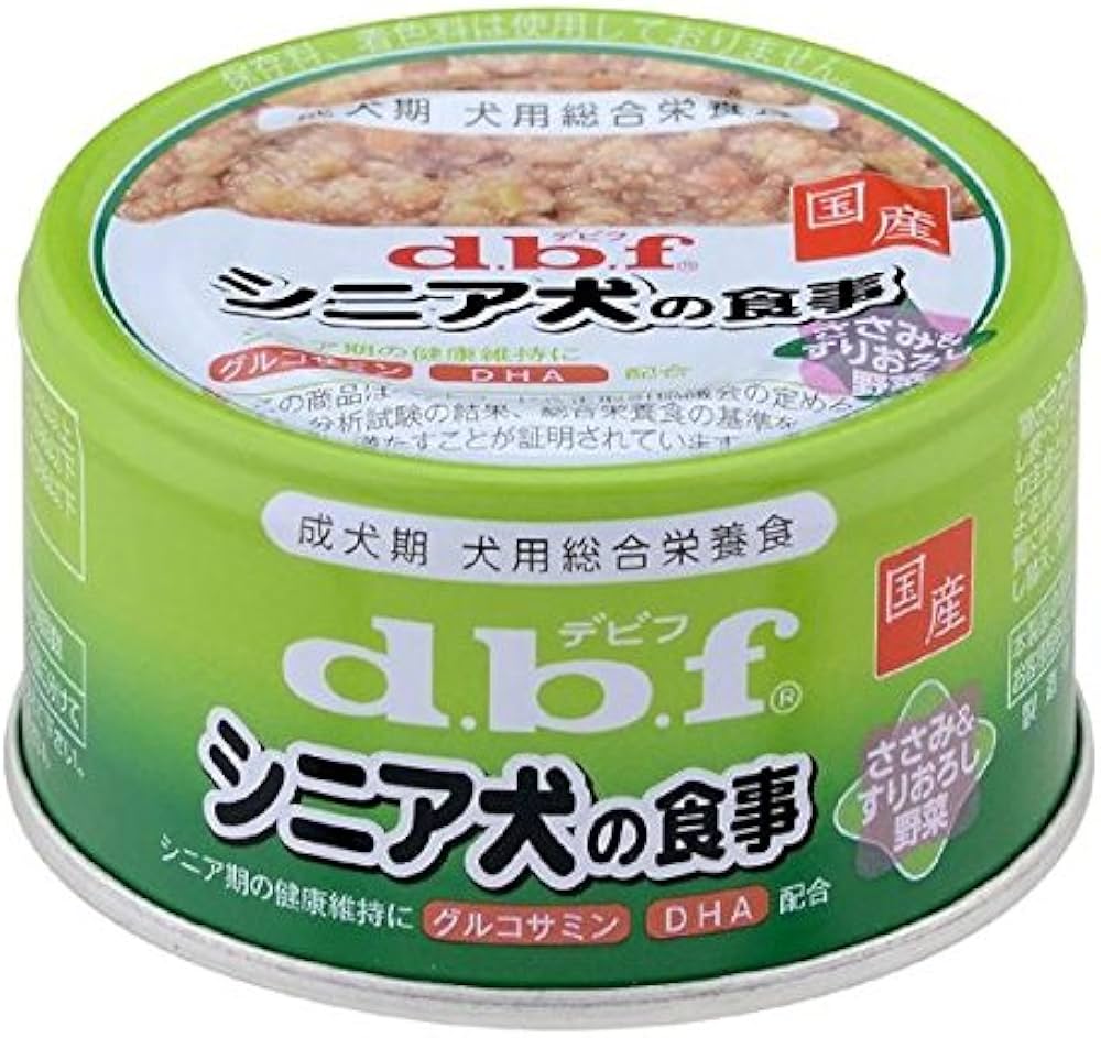 Amazon.co.jp: デビフ缶 シニア犬の食事 ささみ＆すりおろし野菜 85g