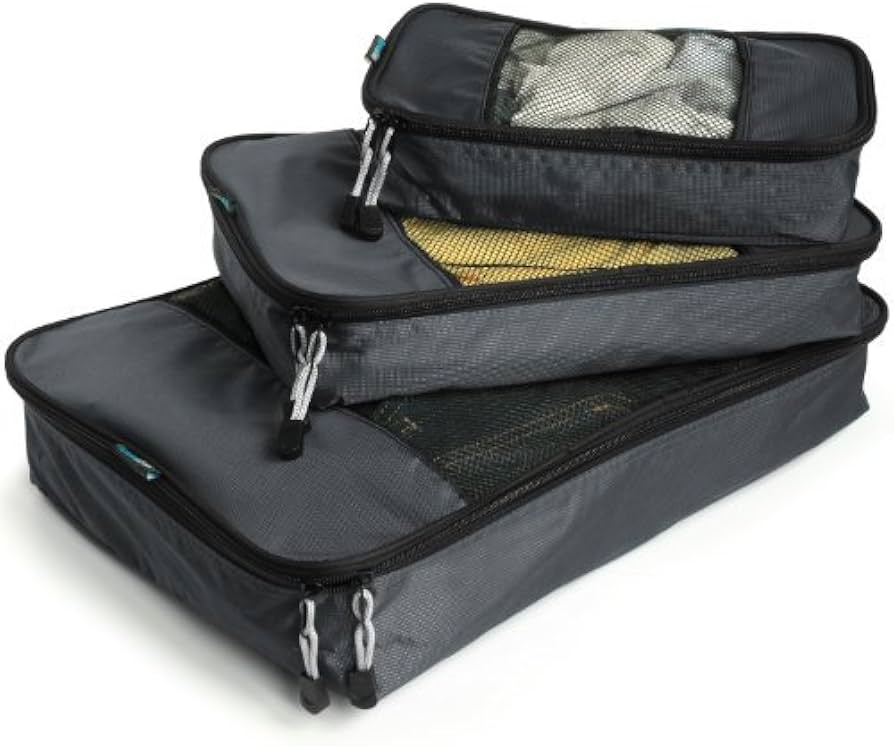 Amazon.com: TravelWise Packing Cubes - 3 Piece Set (Black