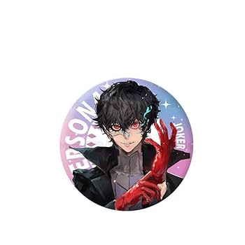 ペルソナ5 ザ・ロイヤル スター缶バッジ ジョーカー 雨宮蓮 主人公 A