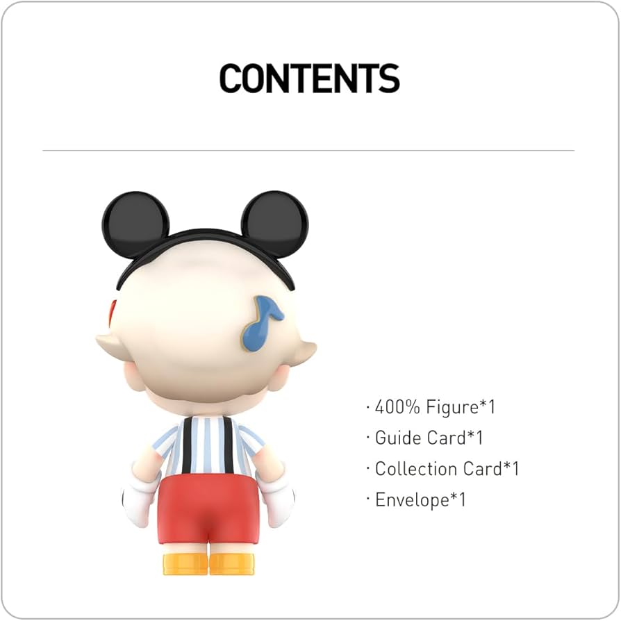 Amazon.co.jp: POP MART MEGA JUST DIMOO 400% Mickey Mouse : おもちゃ