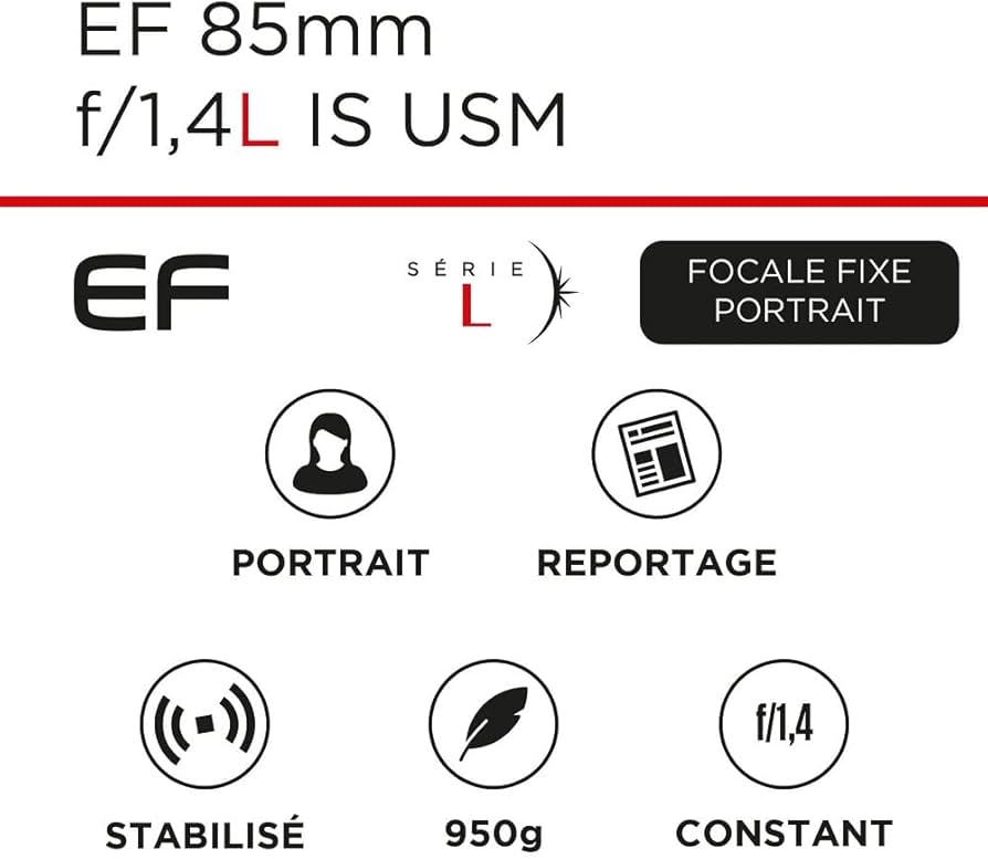 Amazon | Canon 単焦点レンズ EF85mm F1.4L IS USM フルサイズ対応