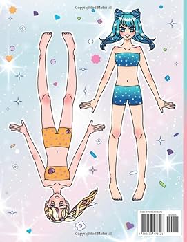 Cut out Paper Dolls and Crafts Kawaii Coloring Book: Lovely Winter