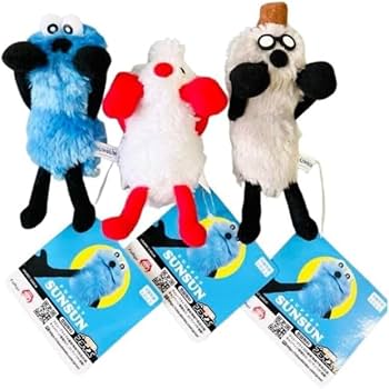 別種3点☆パペットスンスン ぬいぐるみ マスコット ノンノン ゾンゾン