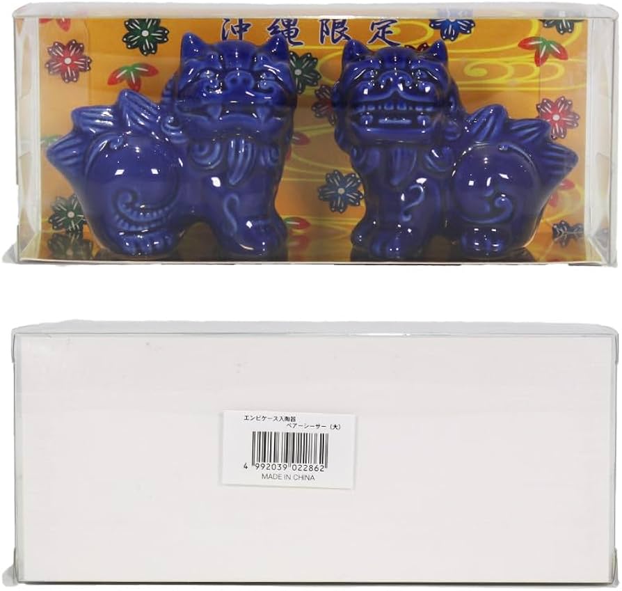 琉球 シーサー 獅子置物 魔除け 古美術 骨董 琉球 シーサー 獅子置物