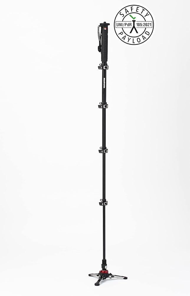 Amazon | Manfrotto 一脚 XPRO フルード ビデオ一脚 アルミニウム5段