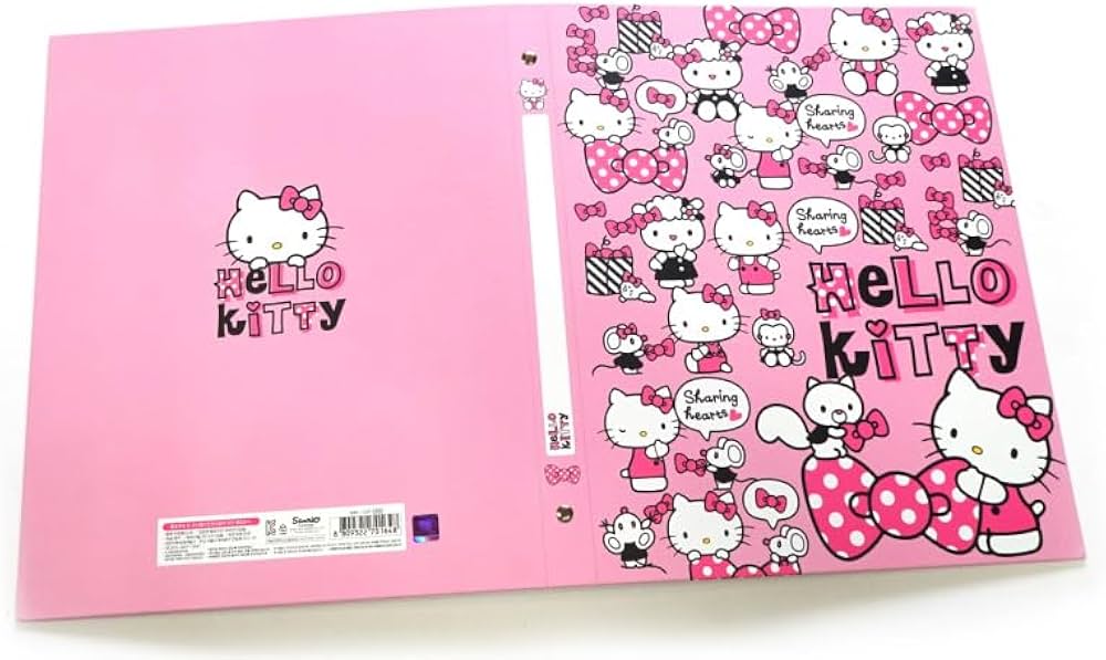 Amazon | ハローキティ 3リングバインダー 2-2種類のデザイン | O型