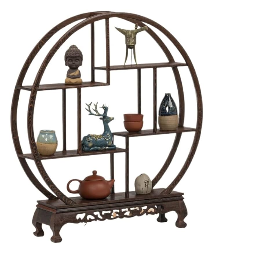 f07 技工名品 中国 古渡 唐木 紫檀 太鼓型 透彫 龍彫刻 竹節 花台 高