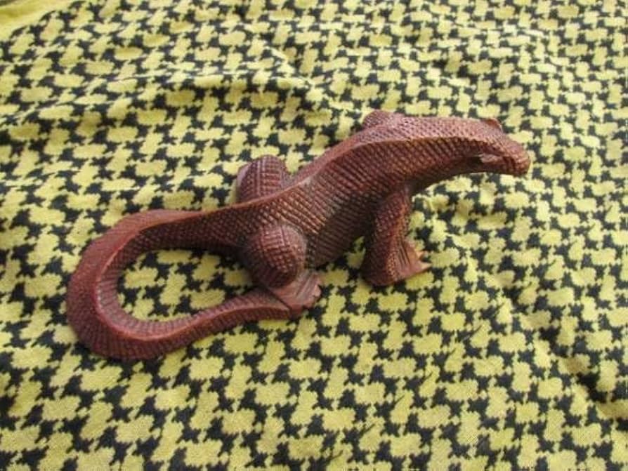 Amazon.co.jp: 本場インドネシア製コモドドラゴン木彫り