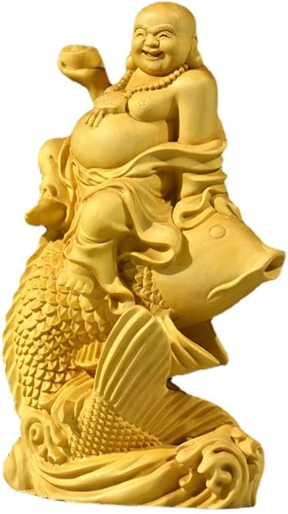 激レア！細工銅製 弥勒仏笑仏 開運財運風水置物