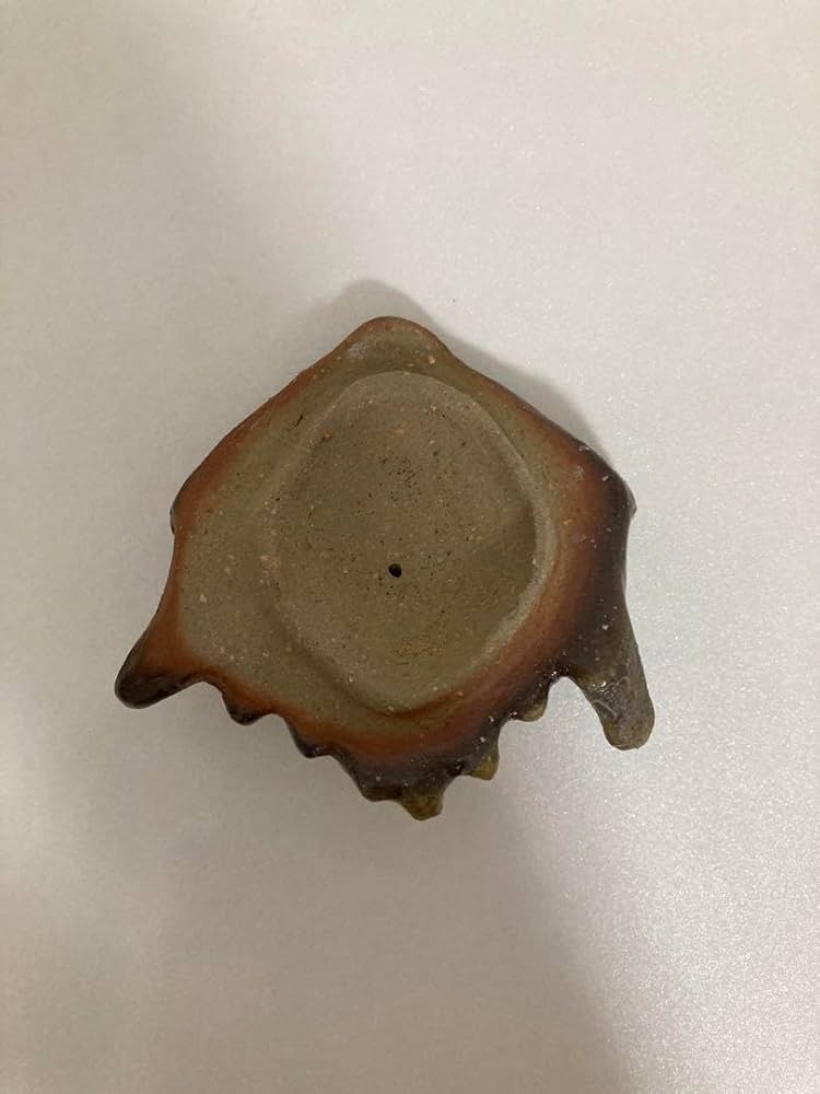 ㊼備前焼 宝瓶 登り窯 梅 うめ ウメ 4角 手びねり 急須 ㊼備前焼 宝瓶