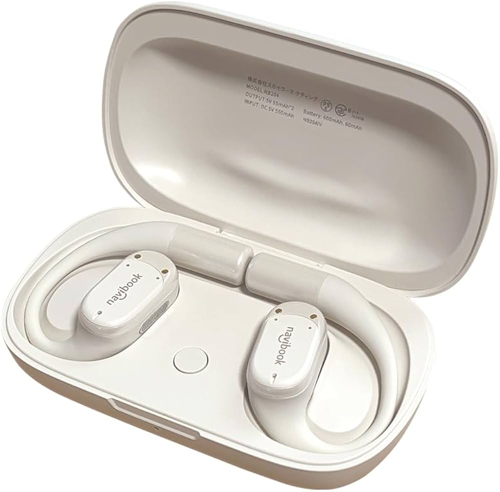 Amazon.co.jp: navibook AI Pro オープンイヤー イヤホン AIが騒音を