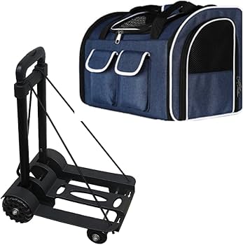 Mercedes Pets ペットキャリーバッグ ブラック/ブルー メルセデス