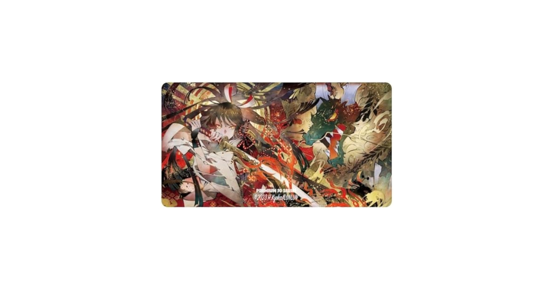 世界50枚限定】MTG プレイマット未使用匈歌ハトリ神を討つ（顔アップ）