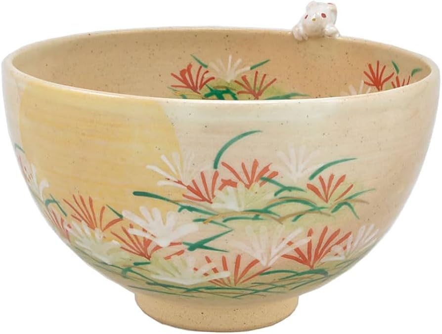 Amazon | 茶道具 抹茶茶碗 抹茶碗 茶道 京焼 日本製 兎 うさぎ 茶盌