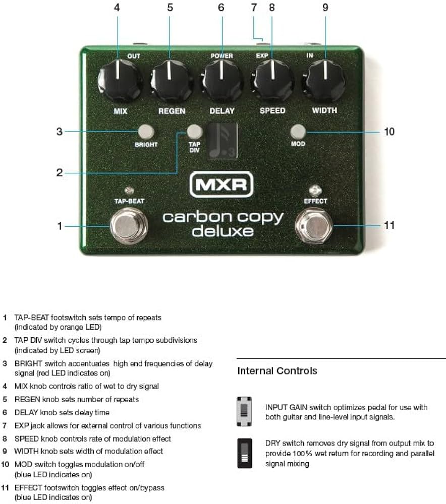 MXR carbon copy deluxe ディレイペダル