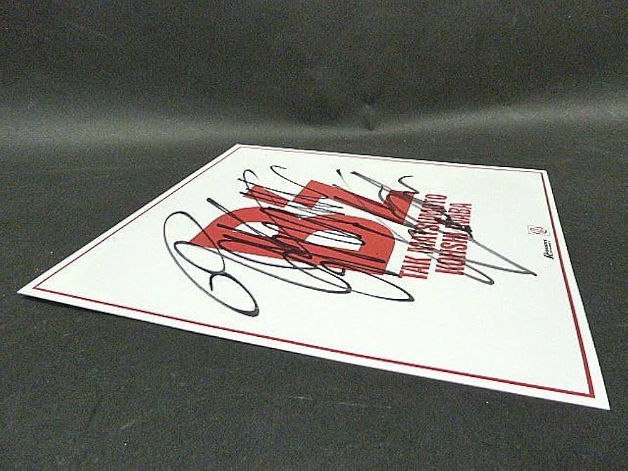 エディ・ヴァン・ヘイレン&B'z松本孝弘直筆サイン色紙