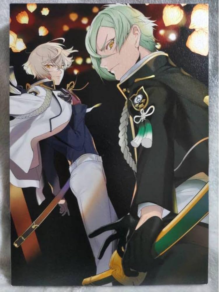 Amazon.co.jp: 刀剣乱舞 灯結び展 描きおろしイラスト 髭切 膝丸 複製