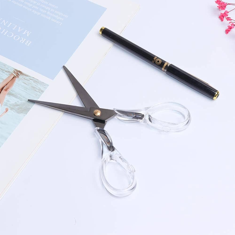 Amazon.co.jp: 透明アクリルハンドルはさみ ステンレススチール