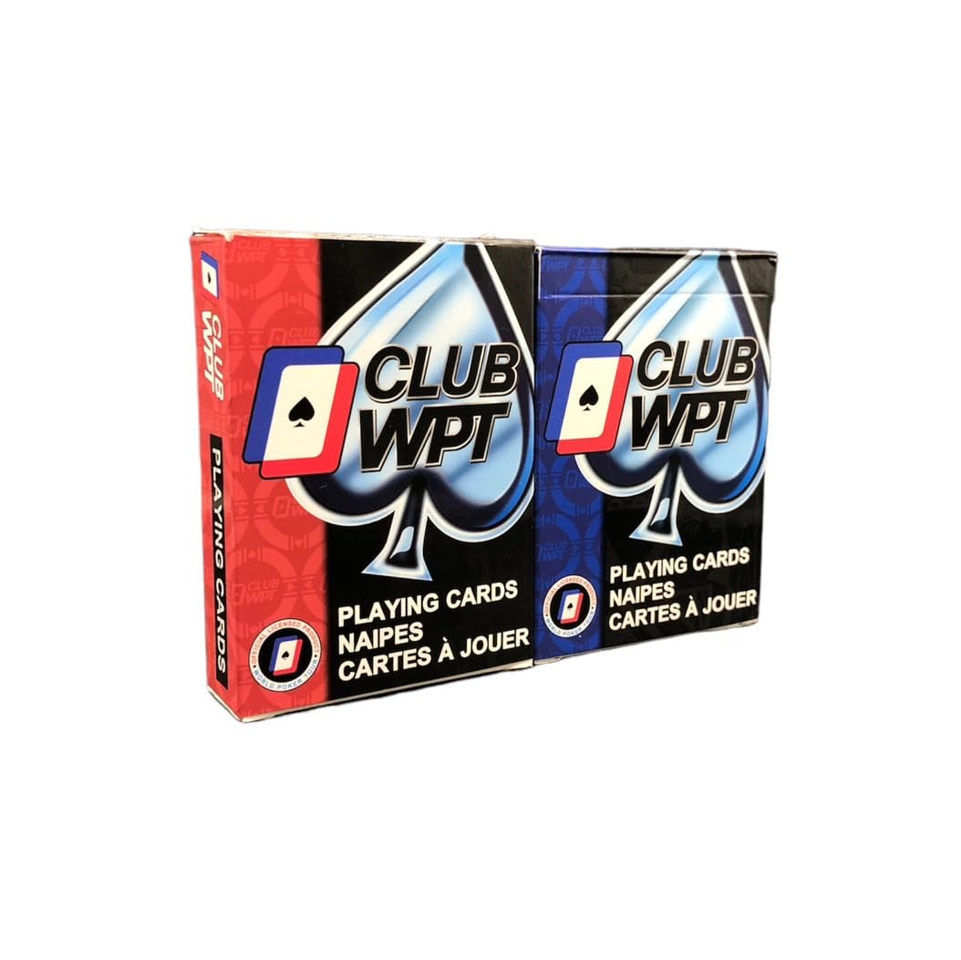 Amazon.co.jp: CLUB WPT ポーカー用プラスチックトランプ 100