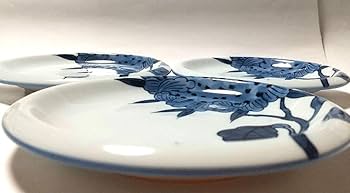 1514 源右衛門 染付割地文 大皿 36cm 未使用 1514 源右衛門 染付割地文