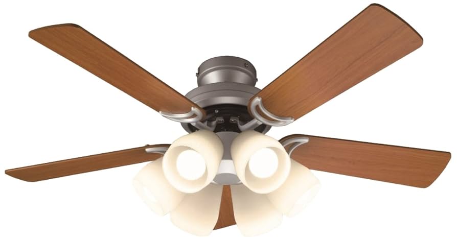 シーリングファン 4枚羽根 6灯 電球つき シーリングファン 4枚羽根 6灯