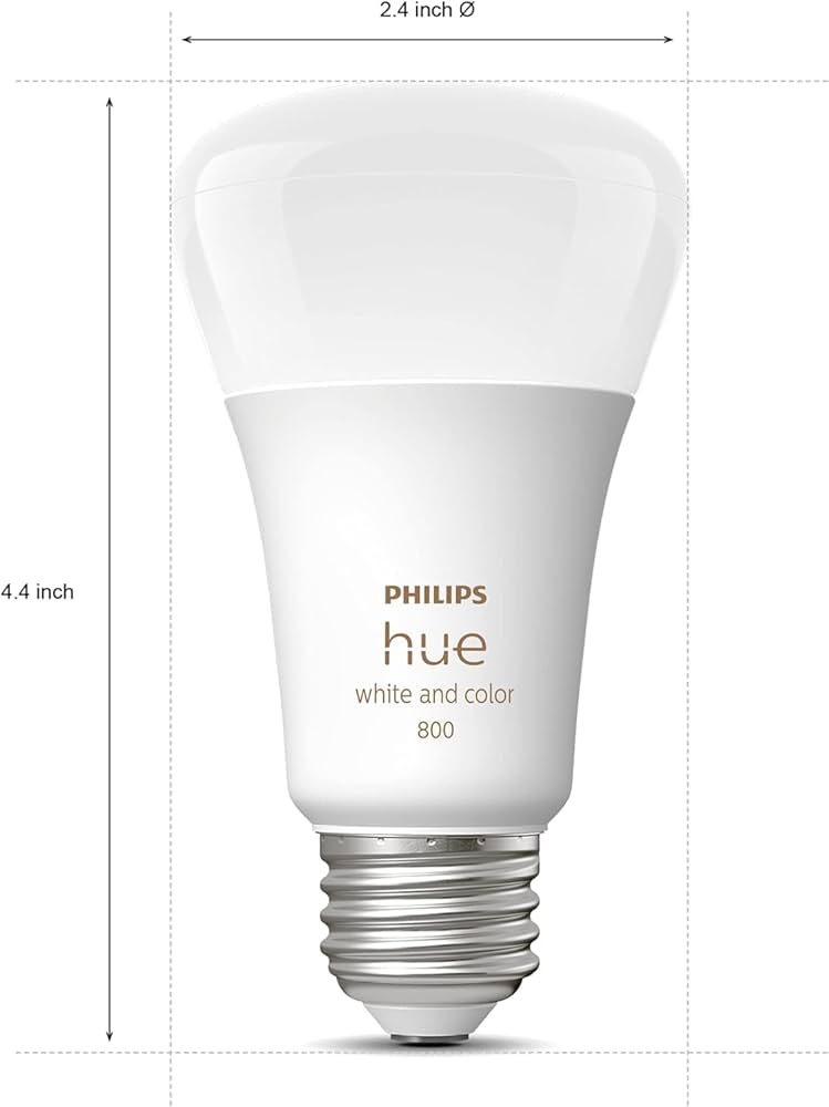 Philips Hue Smart 60W A19 LED Bulb - White and Color Ambiance