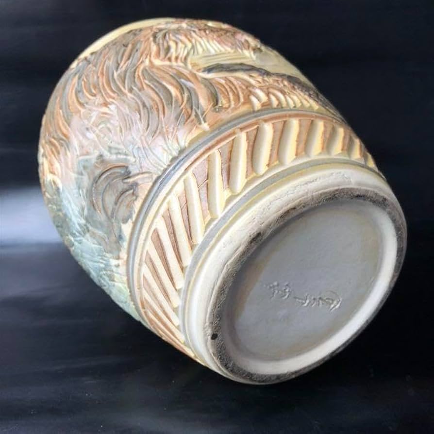 Amazon.co.jp: 人間国宝級蔵から凄い迫力のある虎の壺が出てきた壺花瓶