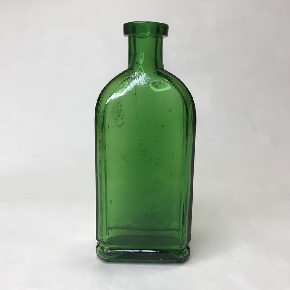 Amazon.co.jp: 当時物 レトロ ガラス 瓶 エンボス ヘチマコロン 空き瓶