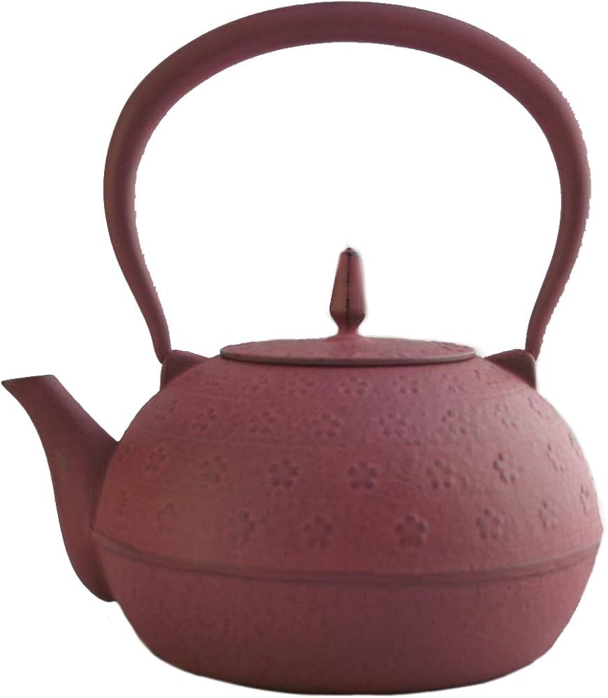 Amazon｜池永鉄工 南部鉄瓶 梔子 さくら文様 ピンク｜調理器具