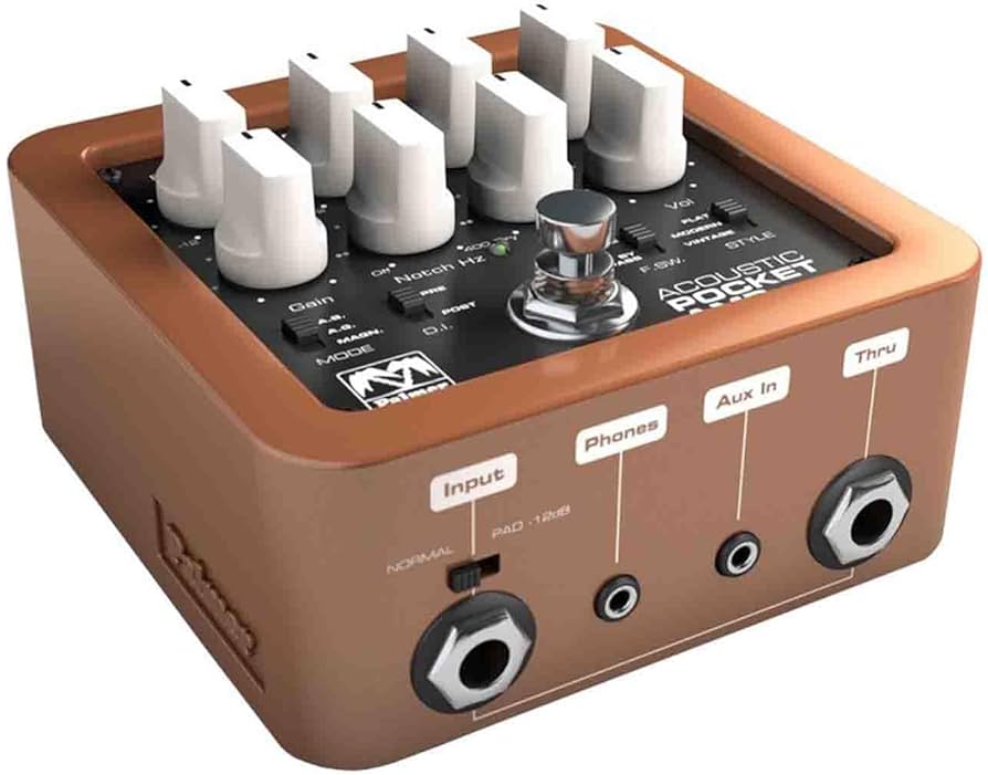 Amazon.com: Palmer POCKET AMP ACOUSTIC Portable Preamp for