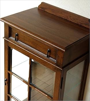 Amazon.co.jp: キャビネット ガラス アンティーク クラシック 木製