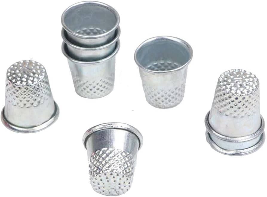 Amazon | Hommy 鉄製の銀色指サック10個入り、縫製用 | 指ぬき 通販