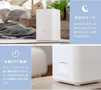 Amazon.co.jp: [誠信ストア] 加湿器 超音波 ハイブリッド加湿器 卓上