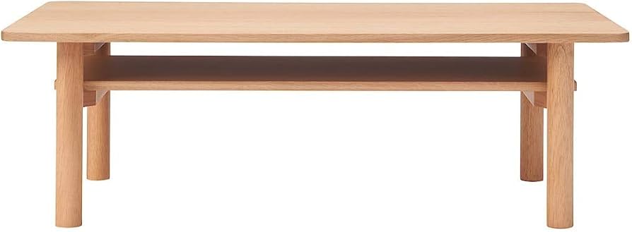 Amazon.co.jp: 無印良品 木製ローテーブル・オーク材 幅110×奥行55×高