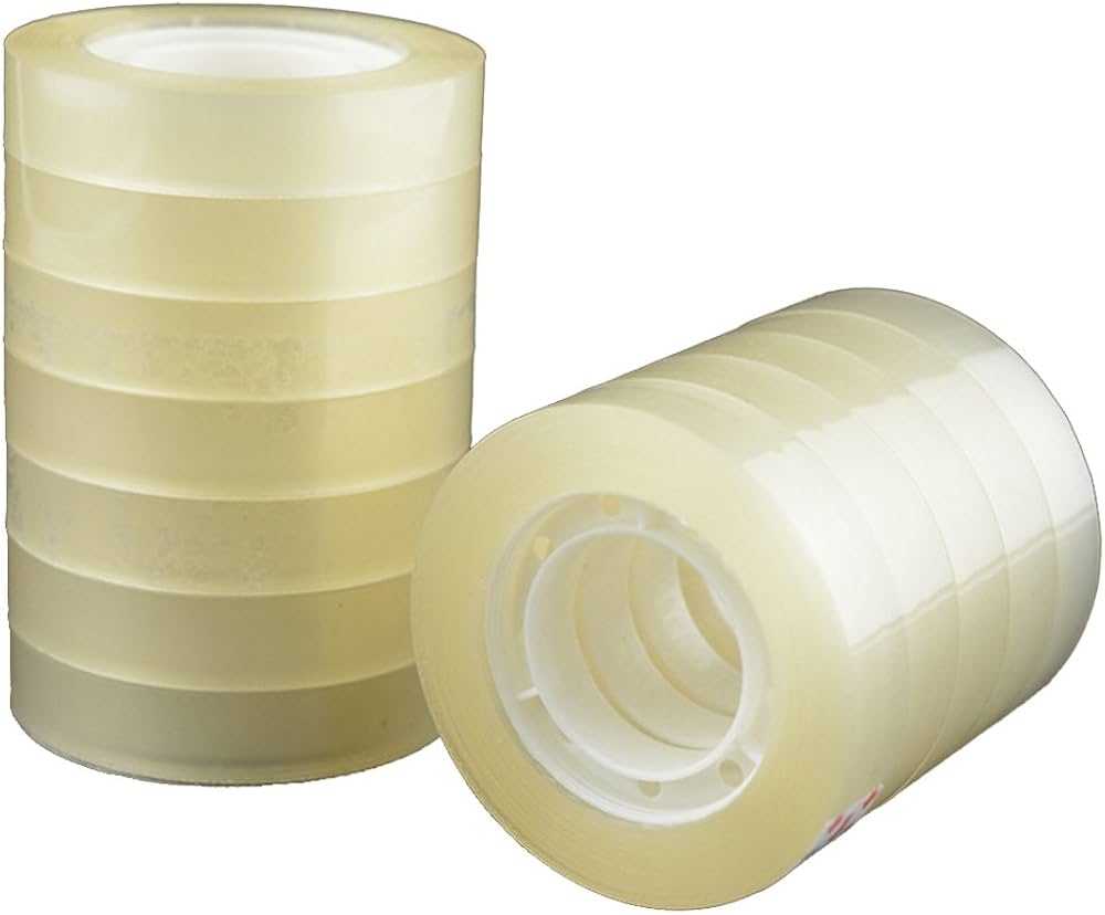 Amazon.co.jp: NUOLUX 透明セロハンテープ 24巻セット 幅0.71インチ×長