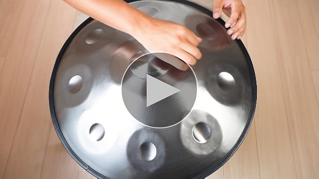 Amazon | MASH handpan D マイナー ハンドパン 9音 シルバー色 D Minor