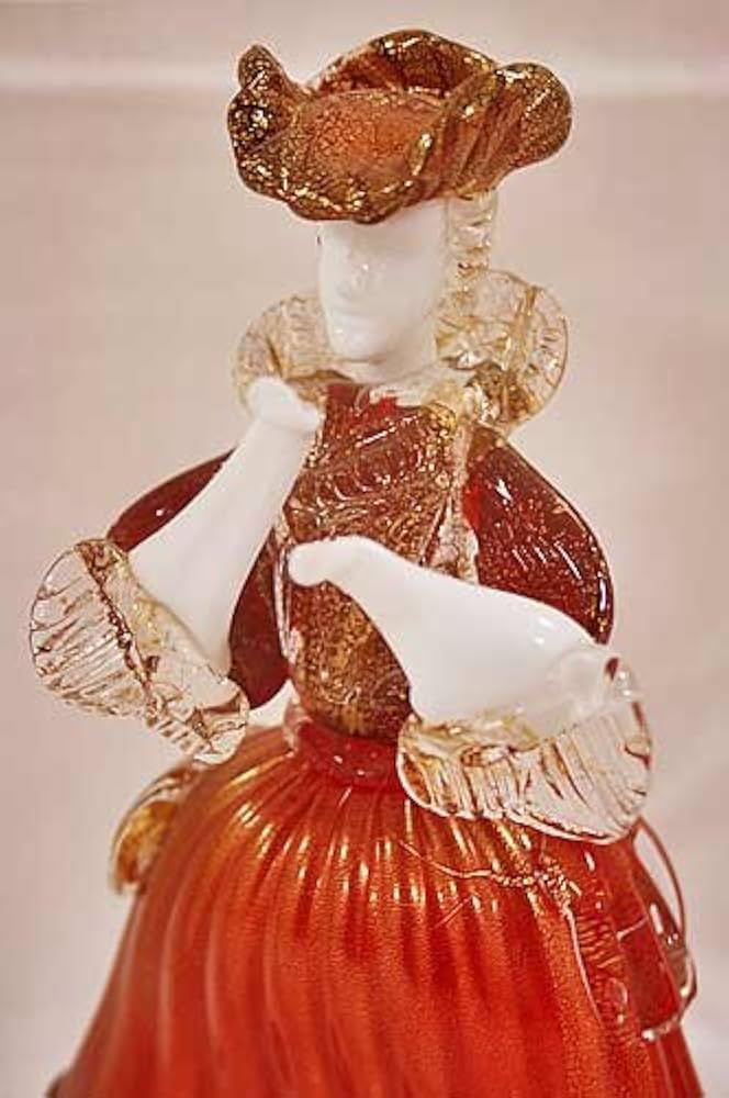 ベネチアンガラス人形 2体 ムラーノガラス（ヴェネチアンガラス） 2体