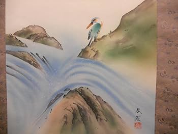 掛け軸 春江 田園風景 絹本 希少 軸装 茶道具 掛軸 美品 です。 掛け軸