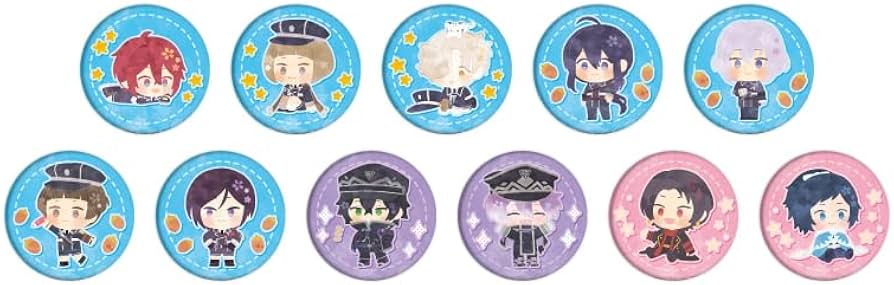 Amazon.co.jp: わんぱく!刀剣乱舞 01 絵本ver. 布缶バッジ 11個入りBOX