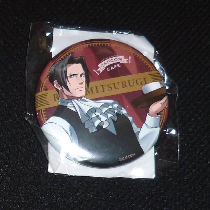 逆転裁判123 御剣怜侍 カプコンバー カプコンカフェ カンバッジ バッジ