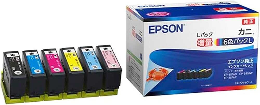 Amazon.co.jp: エプソン 純正 インクカートリッジ カニ KNI-6CL-L 6色