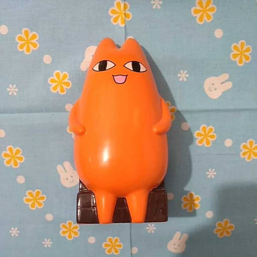 Amazon.co.jp: あずまんが大王 あずまんが貯金箱 ちよ父 オレンジ 開封