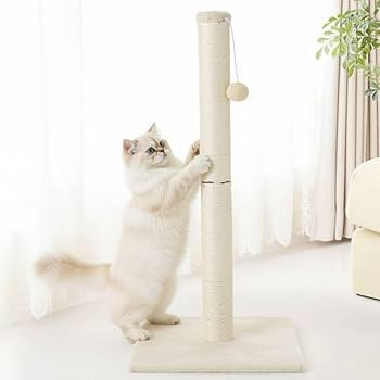 Amazon | iimono117 猫 爪とぎポール 爪研ぎポール 麻【高さ70cm