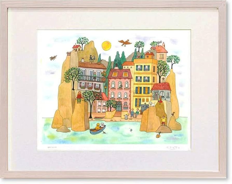 人気画家 クリーブ(Clyv) ネコのパリ紀行 可愛らしい限定版画作品