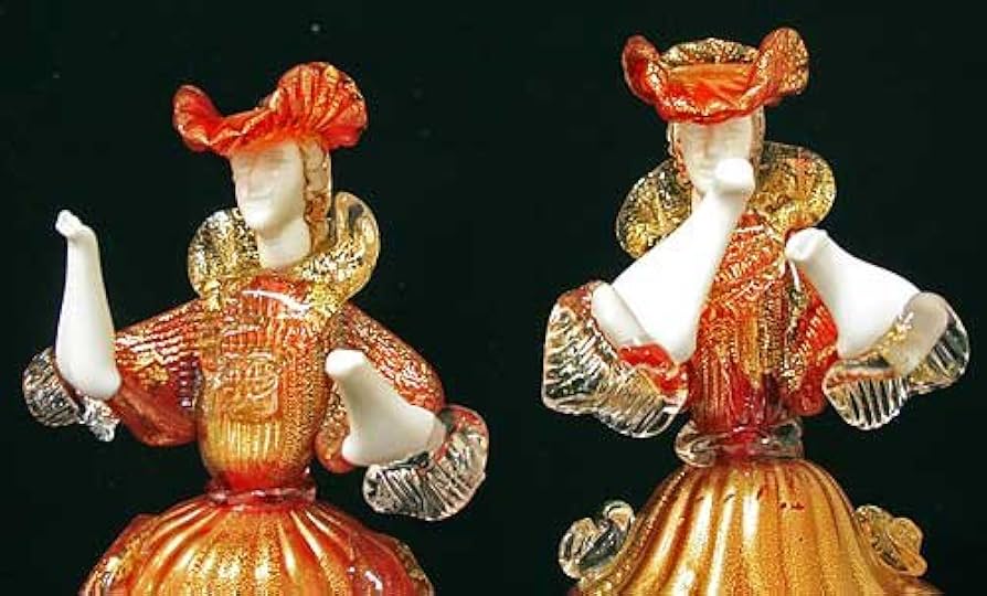 貴重 ベネチアンガラス ドール 人形 ベネチアングラス ムラノ イタリア