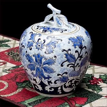 Amazon.co.jp: オブジェ 置物 置き物 飾り 蓋付き飾り壺 大型 陶器