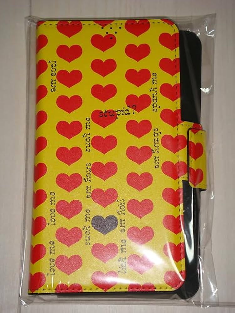 Amazon.co.jp: hide X JAPAN 手帳型スマホケース イエローハート ver