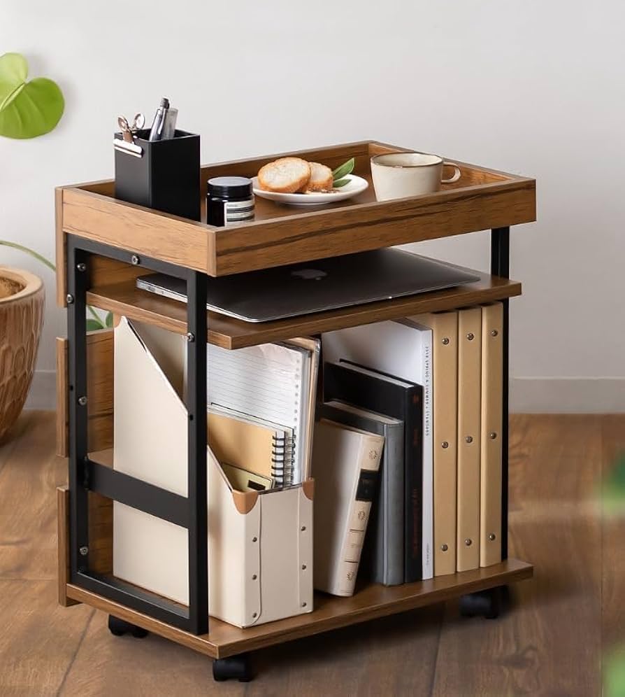 楽天市場】ヴィンテージ風な仕上がり 木製 3段ワゴン キャスター付き