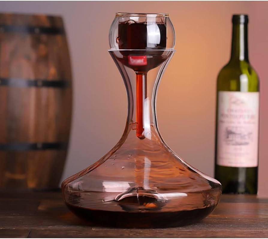 Amazon｜酒デカンタ 赤ワインの家庭用の分割型デカンタ短縮フラスコ