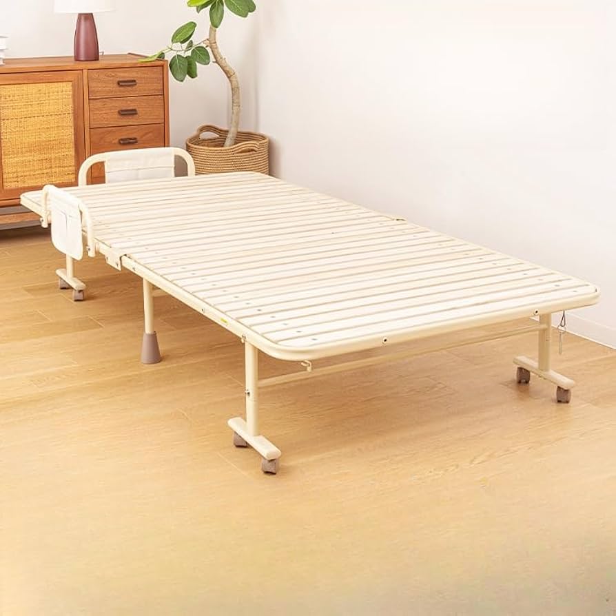 ree.2台セット送料込アイリス桐木製シングルサイズ折りたたみベッド